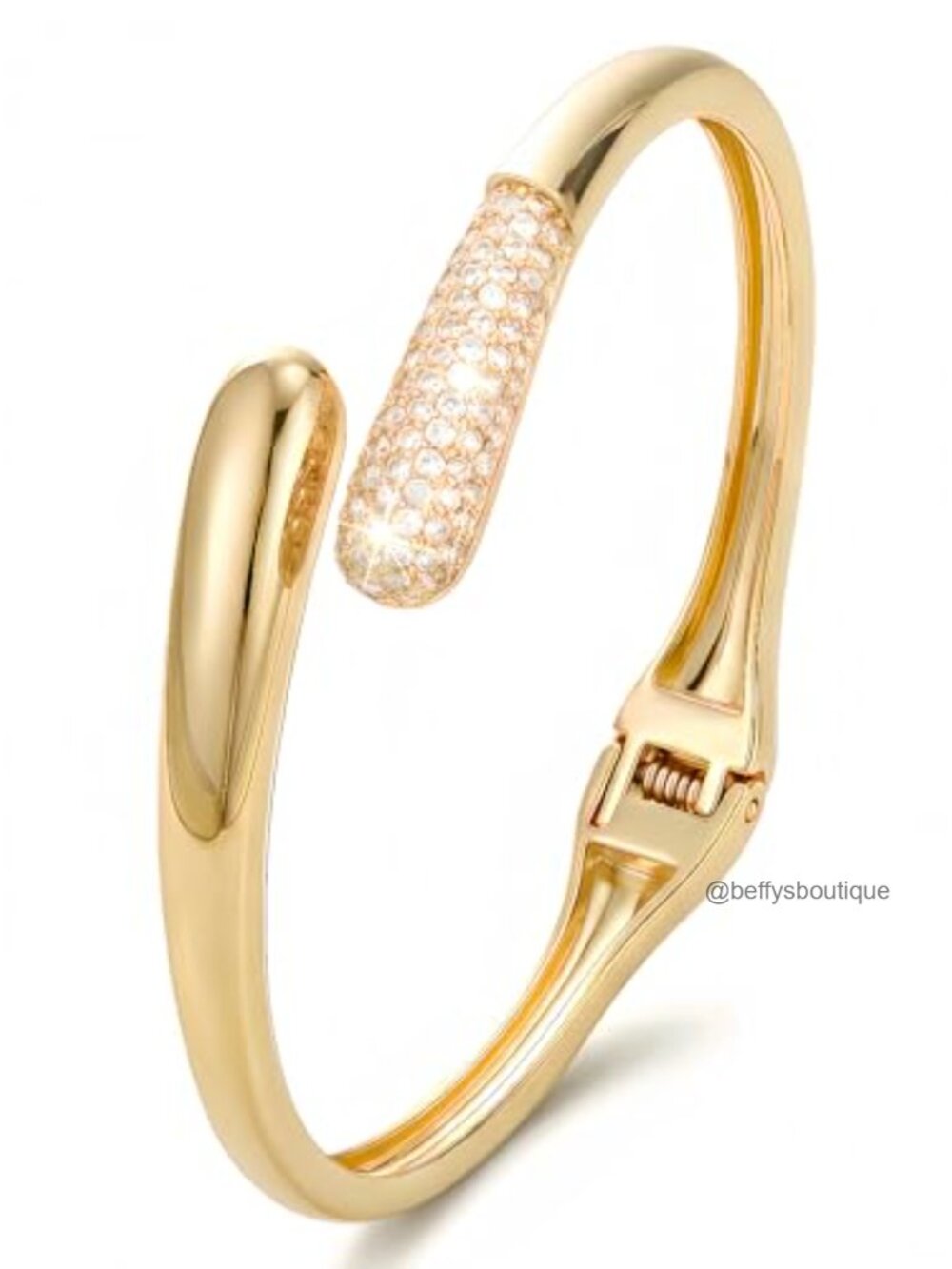 14K Gold Plated Open Cuff Bracelet Stackable Bangle for Women